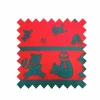 New Red /Green teddy Fabric - Cotton Twill Fabric By The Metre | Vintage Children's Fabric