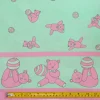 Best Sale Remnant - 150cm - Mint Green Bear Fabric Remnants