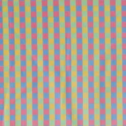 Cheap Remnant - 80cm - Pastel Check Print Fabric - Cotton Fabric Remnants