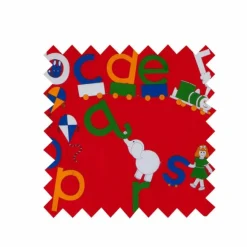 Shop Remnant - 1.8m - ABC Primary Print Fabric - Cotton Fabric Remnants