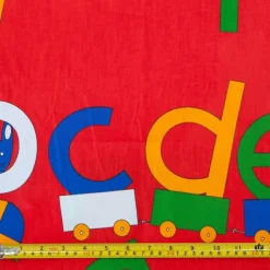 Shop Remnant - 1.8m - ABC Primary Print Fabric - Cotton Fabric Remnants
