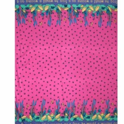 Store Remnant -80cm - Pink Frog Lily Print Fabric Fabric Remnants