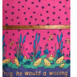 Store Remnant -80cm - Pink Frog Lily Print Fabric Fabric Remnants