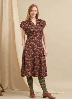 Cheap Rita - Blackcurrant Tansy Dress Women Dresses