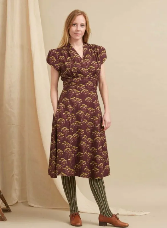 Cheap Rita - Blackcurrant Tansy Dress Women Dresses
