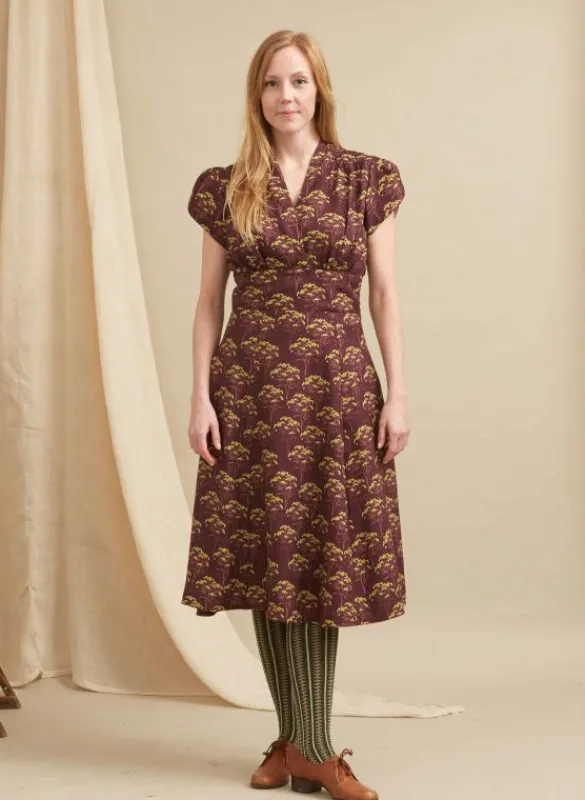 Cheap Rita - Blackcurrant Tansy Dress Women Dresses