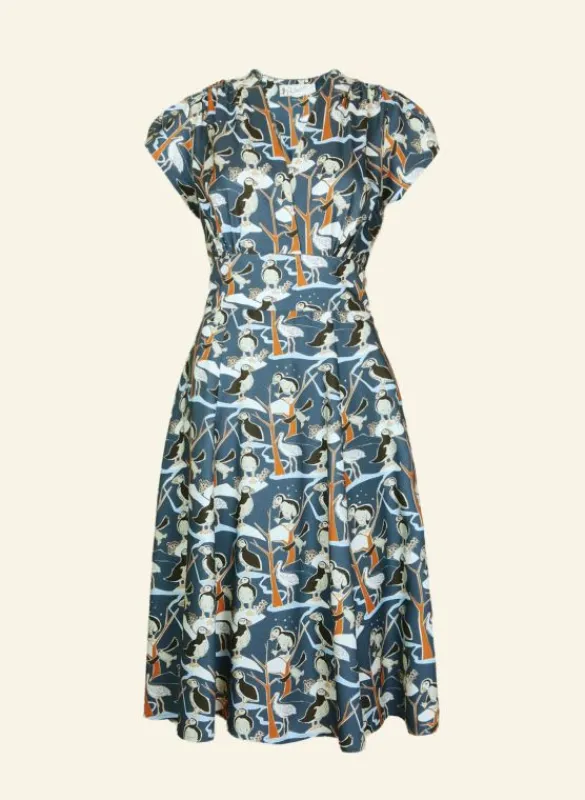 Outlet Rita Dress - Blue Puffins Women Dresses