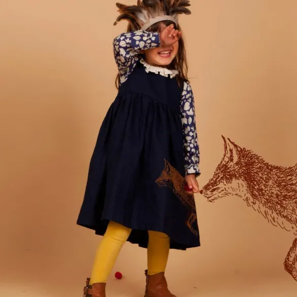 Best Rosie Children's Dress - Navy Fox Kids Children's Dresses