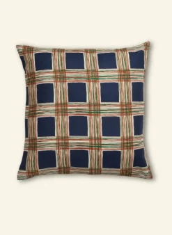 Best Sale Simple Cushion Cover - Navy Checks Cushion Covers