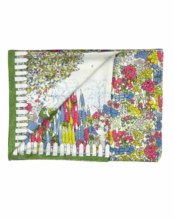 Outlet Single Duvet Cover - Cream Flower Garden/Chelsea Flower Show Kids Children's Homeware