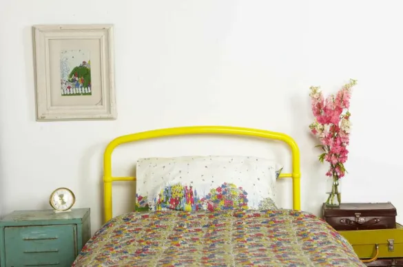 Outlet Single Duvet Cover - Cream Flower Garden/Chelsea Flower Show Kids Children's Homeware