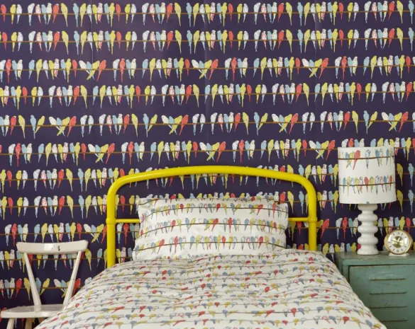 Flash Sale Single Duvet Cover - Ivory Budgies Kids Children's Homeware