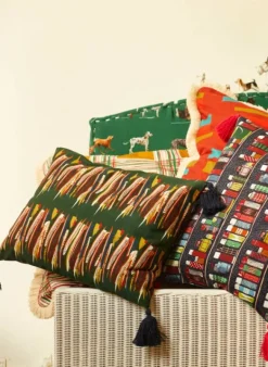 Hot Small Cushion Cover - Green Mid-Century Feather Cushion Covers