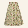 Flash Sale Sylvia - Autumn Leaves Skirt - 100% Tencel Women Skirts