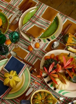 Cheap Table Cloth - Mustard Checks Dining