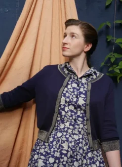 Discount Vera Cardigan - Navy Sparkly Women Knitwear