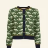 Shop Vera Jacquard Cardigan - Green Fox Women Knitwear