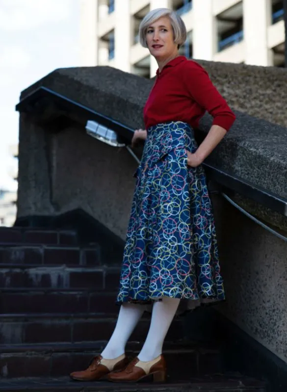 Outlet Veronica - Blue Atomic Skirt Women Skirts