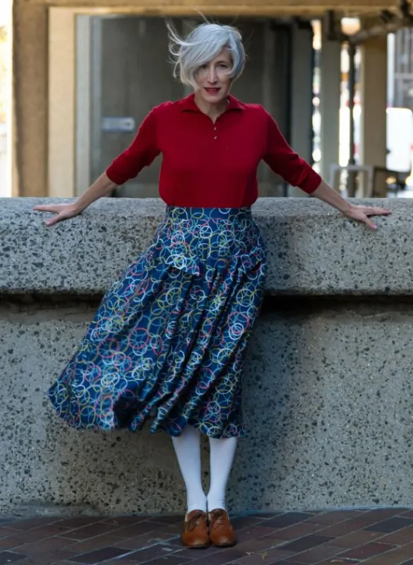Outlet Veronica - Blue Atomic Skirt Women Skirts