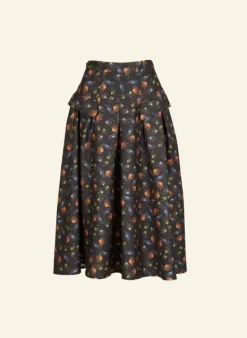 Cheap Veronica Skirt - Black Fireworks - 100% Tencel Women Skirts