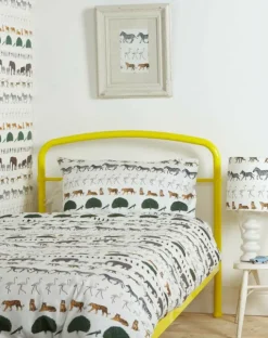 Cheap Wallpaper - Ivory Walking Zoo Kids Children's Homeware