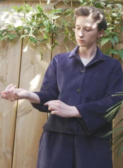 Sale Walter Jacket - Navy Corduroy Women Coats & Jackets