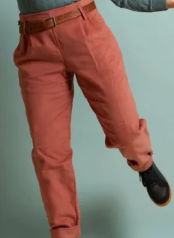 Store Wilma Trousers - Pink Moleskine Women Trousers