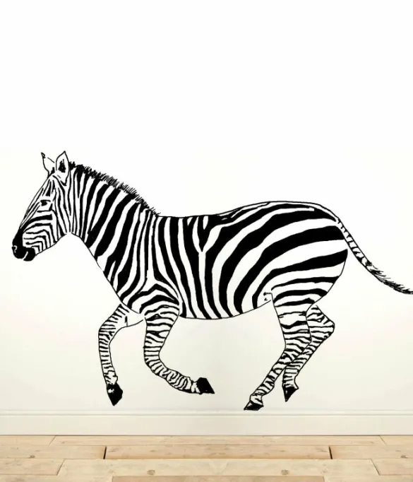 Clearance Zebra Wall Sticker Kids Children's Homeware